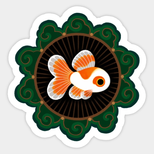 Butterfly goldfish 1 Sticker by pikaole